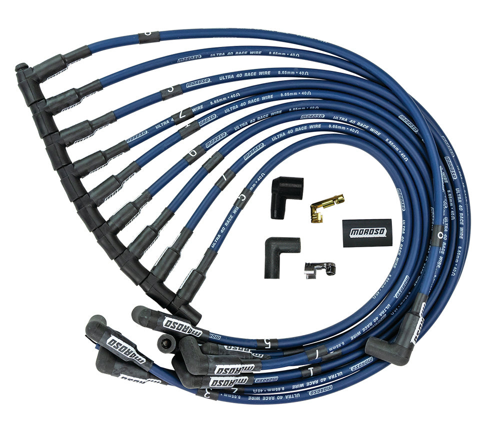 MOROSO 73664 Ultra 40 Plug Wire Set - Blue