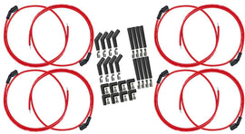 MOROSO 73751 MOROSO Ultra 350 Spark Plug Wire Set for GM LS and LT-Series Engines, Red, 8mm Spiral Core