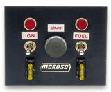 MOROSO 74130 Toggle Switch Panel 4in x 5in - Black Finish