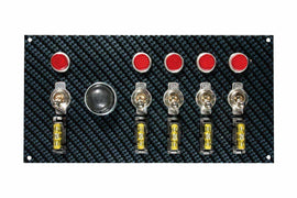 MOROSO 74139 Fiber Design Switch Panel - Black/Black