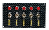 MOROSO 74148 Fiber Design Switch Panel - Black/Black