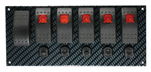 Load image into Gallery viewer, MOROSO 74193 Fiber Design Switch Panel - Black/Black