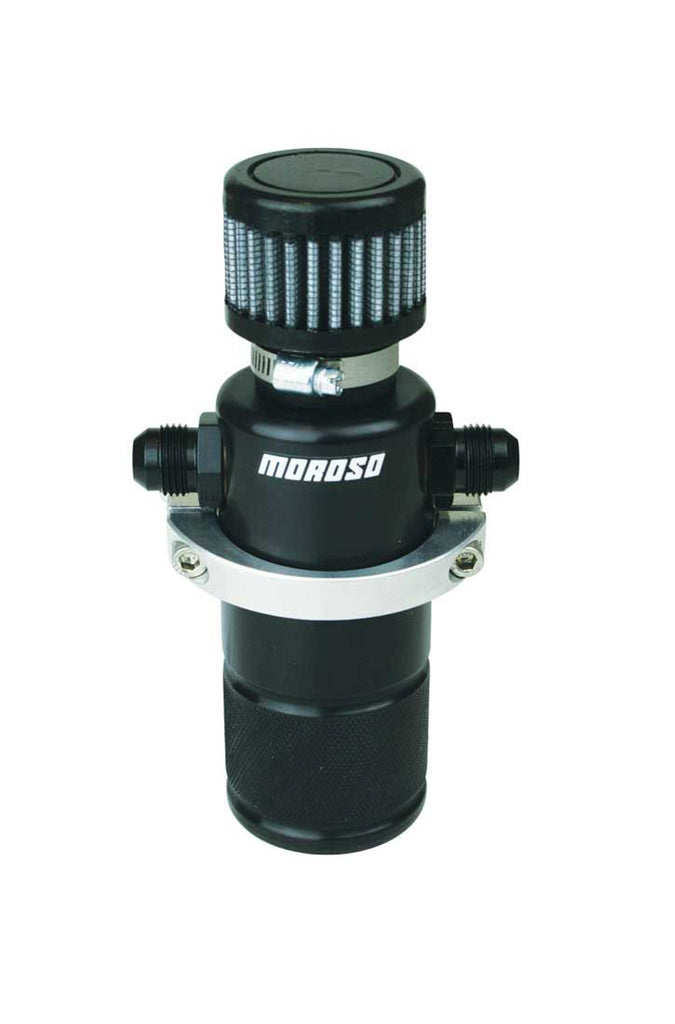 MOROSO 85397 Compact Breather Tank Billet Alm. Black