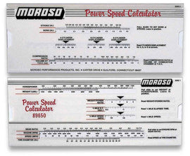MOROSO 89650 Power/Speed Calculator