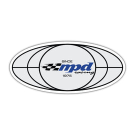 MPD RACING MPD021 MPD Racing Logo Sticker - 5.06 x 2.27 inches - MPD RACING Part MPD021