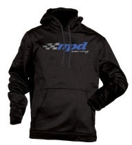 MPD RACING 90300M MPD Black Hooded Sweatshirt Medium