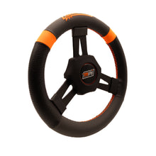 Load image into Gallery viewer, MPI USA MPI-KQR2-11 MPI USA Quarter Midget Steering Wheel 11 Inch Diameter with Black Synthetic Grip and Orange Stripes