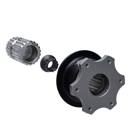 MPI USA MPI-QR-6BLT-YAMAHA MPI USA 6-Bolt Yamaha Quick Release Steering Wheel Kit with Aluminum Black Anodized Finish