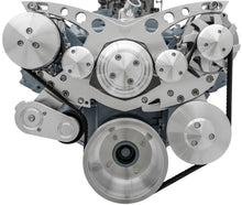 Load image into Gallery viewer, MARCH PERFORMANCE 13165 March Performance Pontiac V8 6-Rib Serpentine Pulley Kit - Aluminum with Clear Powder Coat, Part Number 13165