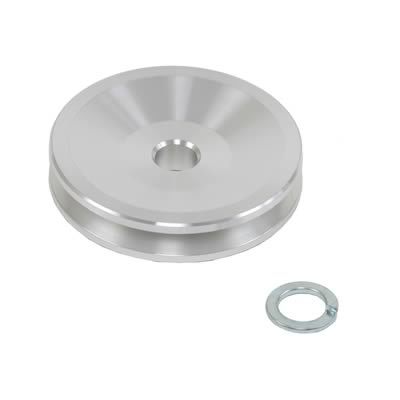 MARCH PERFORMANCE 150 MARCH PERFORMANCE Alternator Pulley 150 - 4 Inch V-Belt, Aluminum, Natural Finish