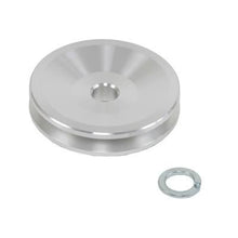 Load image into Gallery viewer, MARCH PERFORMANCE 150 MARCH PERFORMANCE Alternator Pulley 150 - 4 Inch V-Belt, Aluminum, Natural Finish