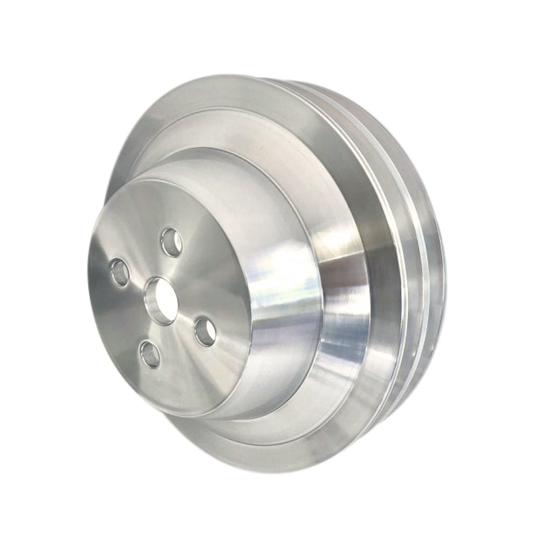 MARCH PERFORMANCE 1562 March Performance Aluminum V-Belt Water Pump Pulley for Small Block Ford - 6 Inch Diameter, 2-Groove