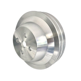 MARCH PERFORMANCE 1562 March Performance Aluminum V-Belt Water Pump Pulley for Small Block Ford - 6 Inch Diameter, 2-Groove