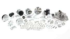 MARCH PERFORMANCE 20035 March Performance LS Engine Pro Track Pulley System with A/C for GM LS-Series