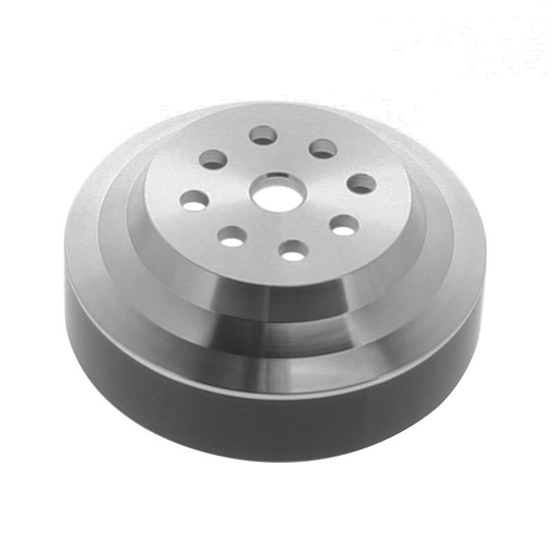 MARCH PERFORMANCE 2012 MARCH PERFORMANCE SBF Water Pump Pulley Serpentine 5.5-inch Aluminum with Clear Powder Coat