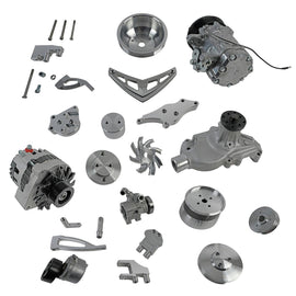 MARCH PERFORMANCE 20285 March Performance SBC Ultra Drive Serpentine System with 6-Rib Aluminum Pulley Kit