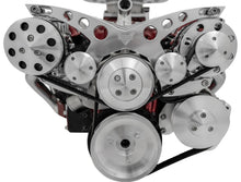 Load image into Gallery viewer, MARCH PERFORMANCE 21170 March Performance SBC Corvette Serpentine System with AC - 6-Rib Aluminum Pulley Kit for Small Block Chevy