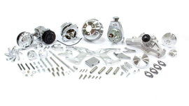 MARCH PERFORMANCE 21255 MARCH PERFORMANCE BBC Style Track Pulley System SWP for Short Water Pump and Big Block Chevy