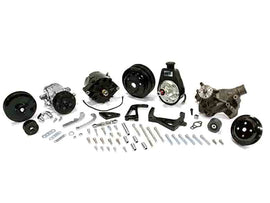 MARCH PERFORMANCE 21695-09 March Performance GM Small Block Chevy Sport Track Aluminum 6-Rib Serpentine Pulley Kit (Part #21695-09)