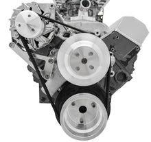Load image into Gallery viewer, MARCH PERFORMANCE 22011-09 March Performance SBC Deluxe Custom Conversion Pulley Kit - 6-Rib Serpentine Aluminum with Clear Powder Coat for Small Block Chevy Engines