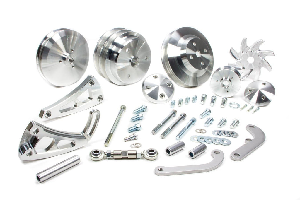 MARCH PERFORMANCE 22020 SBC Long w/p Serpentine Conversion Pulley Kit