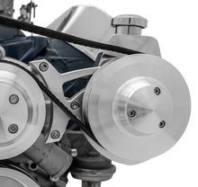 Load image into Gallery viewer, MARCH PERFORMANCE 30037 March Performance SBF Power Steering Pump Bracket for Small Block Ford, Driver Side Mount, Aluminum, Natural Finish - Part #30037