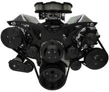 Load image into Gallery viewer, MARCH PERFORMANCE 30275-08 MARCH PERFORMANCE 30275-08 429-460 Big Block Ford Style Track Serpentine Pulley Kit with AC, Black Aluminum
