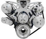 MARCH PERFORMANCE 30490 March Performance 30490 Small Block Ford 289-351W SBF Style Track Serpentine Pulley Kit with AC