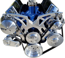 MARCH PERFORMANCE 30810 Style Track Pulley Kit Small Block Ford