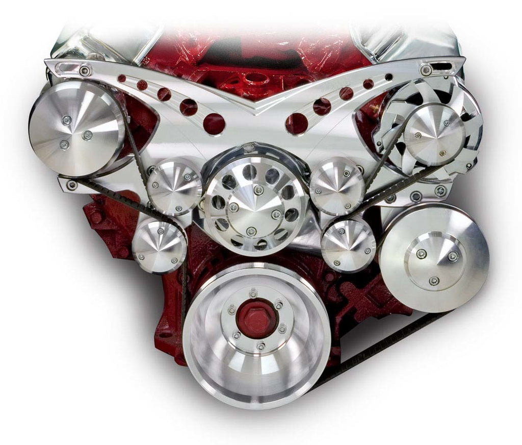 MARCH PERFORMANCE 40725 March Performance Aluminum Revolver Pulley Kit for Mopar B/RB-Series 426 Hemi
