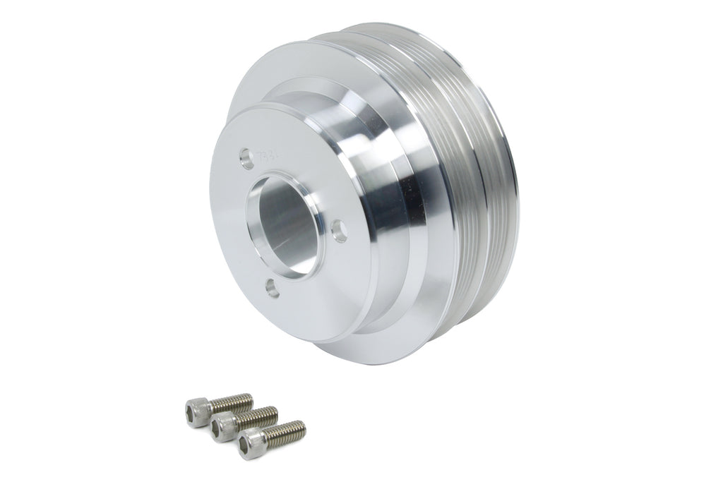MARCH PERFORMANCE 7331 BBC Crank Pulley Natural Serpentine