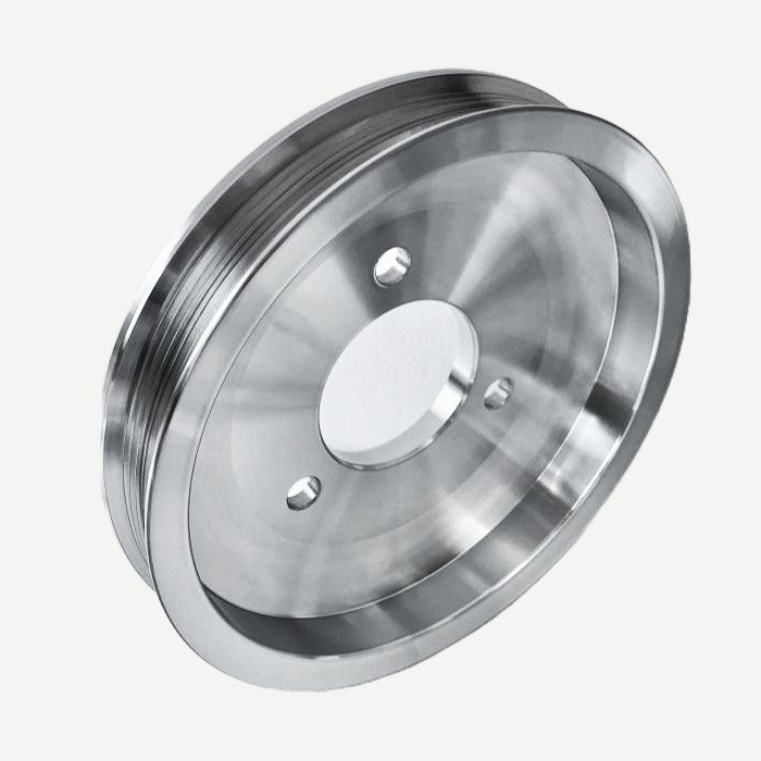 MARCH PERFORMANCE 7671 BBC Crank Pulley Polish W POL ASSY - CHEVY BB SW