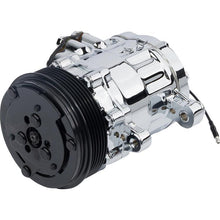 Load image into Gallery viewer, MARCH PERFORMANCE P2412-06 March Performance MPPP2412-06 Air Conditioning Compressor for Sanden 7176 - Chrome Finish