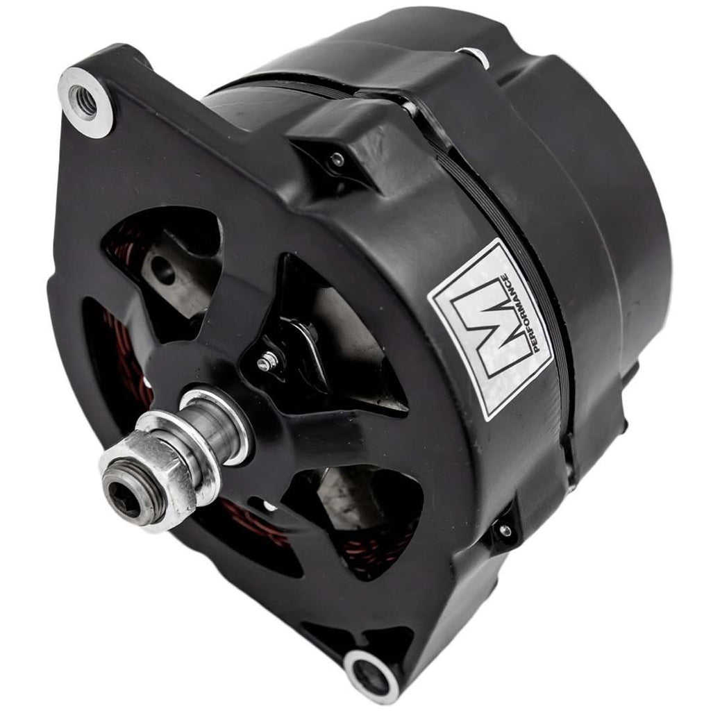MARCH PERFORMANCE P2556-08 March Performance GM 10SI 140 Amp Alternator - Black Aluminum Case, 12V, 1-Wire, Single V-Belt Pulley