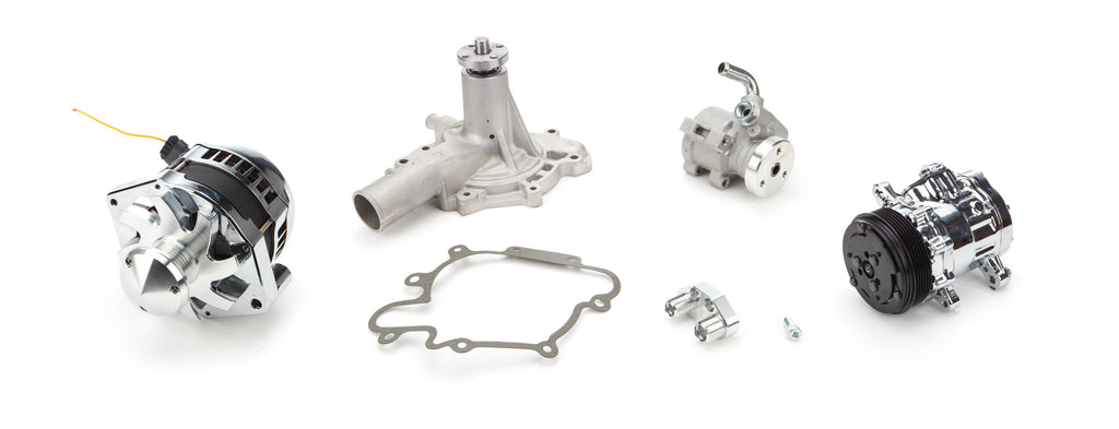 MARCH PERFORMANCE P545 March Performance GM 340AMP Alternator with 6-Rib Serpentine Aluminum Pulley Kit (Part P545)