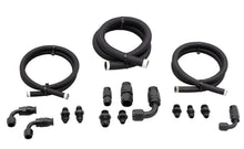 Load image into Gallery viewer, MARCH PERFORMANCE PS-LK-REM-08 March Performance Braided Power Steering Line Kit with Remote Reservoir in Black (Part Number PS-LK-REM-08)
