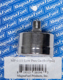 MAGNAFUEL/MAGNAFLOW FUEL SYSTEMS MP-0101 Low Pressure Fuel Gauge 0-15psi