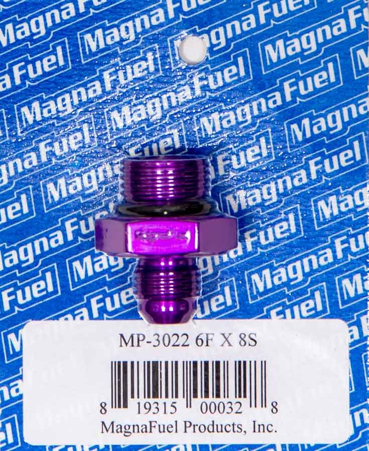 MAGNAFUEL/MAGNAFLOW FUEL SYSTEMS MP-3022 #6an Flare to #8an Port Fitting - Straight
