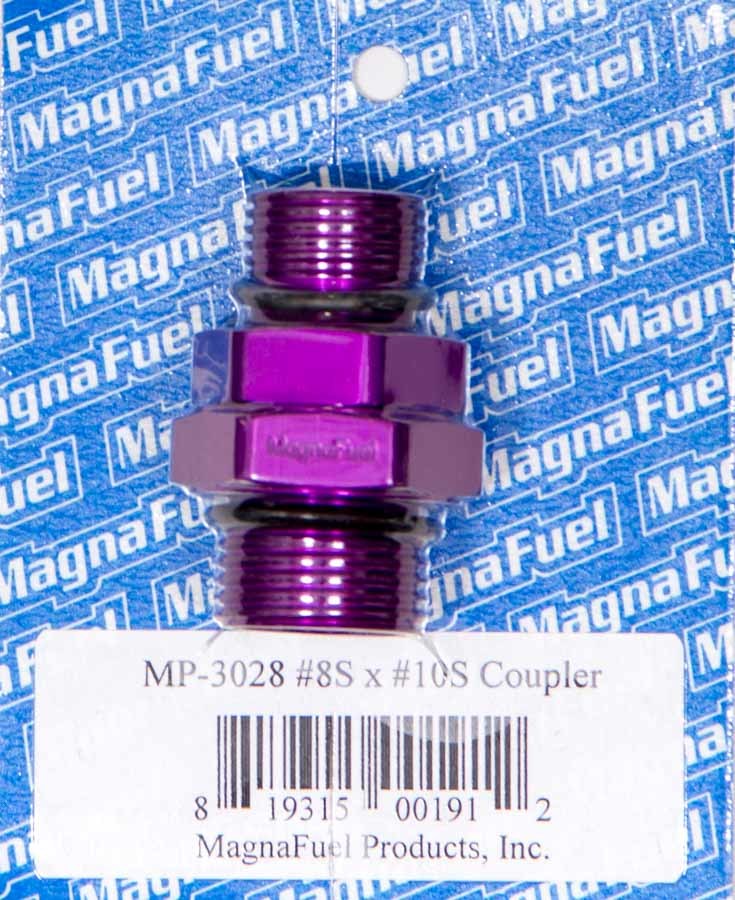 MAGNAFUEL/MAGNAFLOW FUEL SYSTEMS MP-3028 #10 to #8 Straight Coupler Fitting