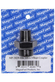 MAGNAFUEL/MAGNAFLOW FUEL SYSTEMS MP-3029-BLK Union Couple Fitting - #10 x 3/8npt - Black