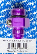 Load image into Gallery viewer, MAGNAFUEL/MAGNAFLOW FUEL SYSTEMS MP-3064 #10 to #12 O-Ring Male Adapter Fitting w/Gauge