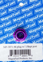 Load image into Gallery viewer, MAGNAFUEL/MAGNAFLOW FUEL SYSTEMS MP-3071 #6 O-Ring Port Plug w/1/8in NPT in Center