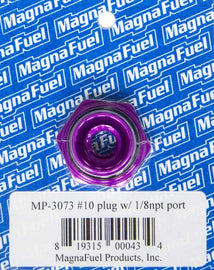 MAGNAFUEL/MAGNAFLOW FUEL SYSTEMS MP-3073 #10 O-Ring Port Plug w/1/8in NPT in Center