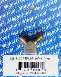 MAGNAFUEL/MAGNAFLOW FUEL SYSTEMS MP-3110 Jet Adapter Fitting - #3 x 1/8in x 1/8in w/Pill