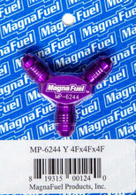 Load image into Gallery viewer, MAGNAFUEL/MAGNAFLOW FUEL SYSTEMS MP-6244 Y-Fitting - 3 #4 Male