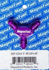 MAGNAFUEL/MAGNAFLOW FUEL SYSTEMS MP-6244 Y-Fitting - 3 #4 Male