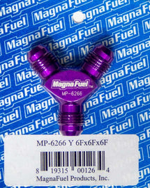MAGNAFUEL/MAGNAFLOW FUEL SYSTEMS MP-6266 Y-Fitting - 3 #6 Male