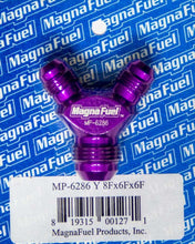 Load image into Gallery viewer, MAGNAFUEL/MAGNAFLOW FUEL SYSTEMS MP-6286 Y-Fitting - 2 #6 Male &amp; 1 #8
