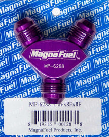 MAGNAFUEL/MAGNAFLOW FUEL SYSTEMS MP-6288 Y-Fitting - 3 #8an
