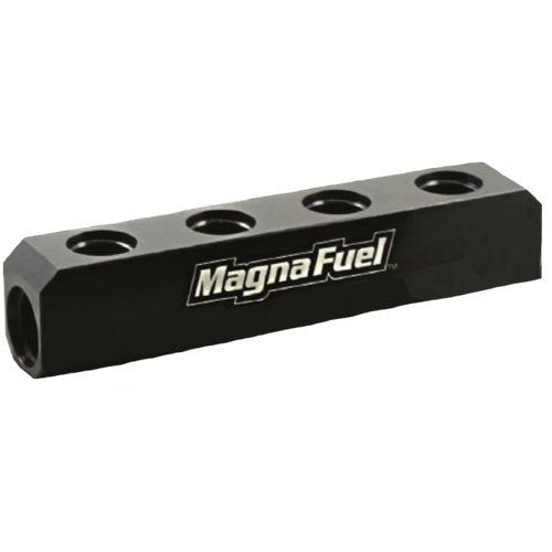 MAGNAFUEL/MAGNAFLOW FUEL SYSTEMS MP-7600-04-BLK Quad Fuel Log Black w/10an Ports